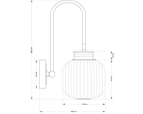 Бра ALBA ALB-K-1(Z) Kutek