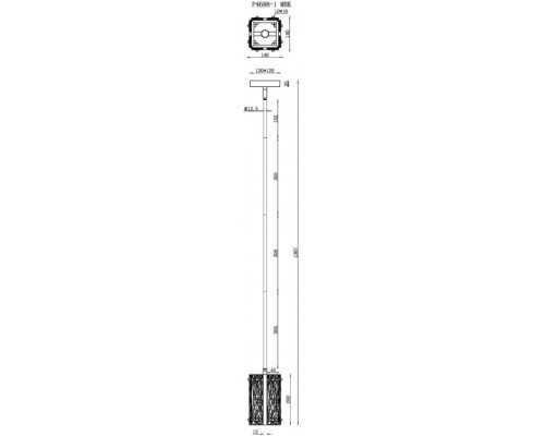 Потолочная люстра Panorama P4688-1 MBK iLamp