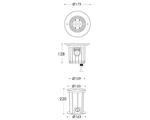 Встраиваемый светильник уличный Soft Flex 730267 Deko-Light
