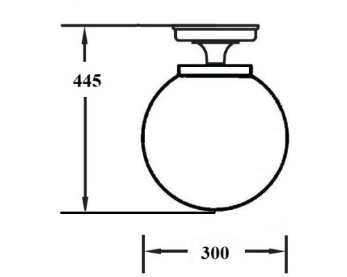 Потолочный светильник уличный GLOBO L 88205LA Bl Oasis Light