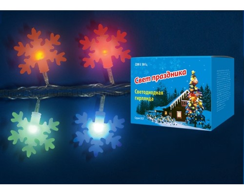 Гирлянда  ULD-S0700-050/DTA MULTI IP20 SNOWFLAKES-3 Uniel