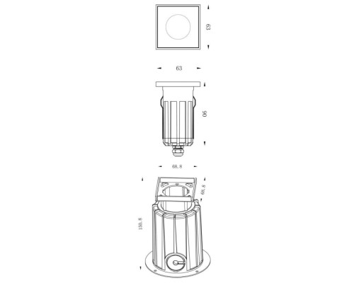 Встраиваемый светильник уличный NC 730438 Deko-Light