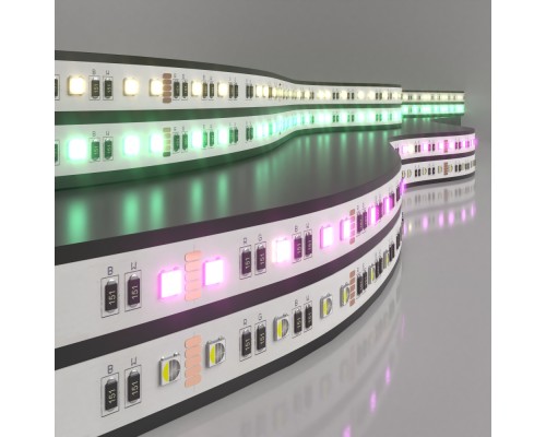 Светодиодная лента 24V 60Led 24W IP20 RGBW Лента светодиодная 24V 24W 60Led 5050 IP20 MIX RGB/теплый белый, 5м Elektrostandard