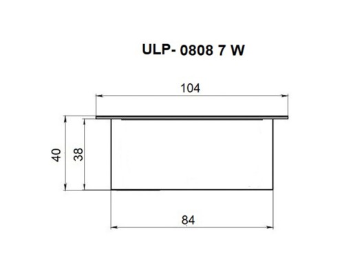 Точечный светильник Grilyato Mini ULP-0808 7W/4000К IP40 GRILYATO OPAL BLACK Uniel