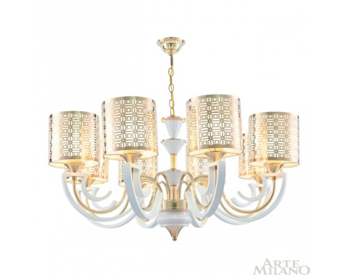 Подвесная люстра Florentia-8857 308857/8 Wh/Gd Arte Milano