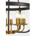 Подвесная люстра Berling LDP 8024-8 BK+MD Lumina Deco