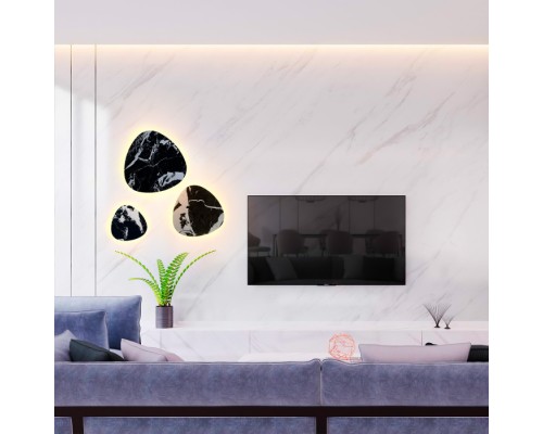 Настенный светильник Bilbao BILBAO AP12W LED D500 BLACK Crystal Lux