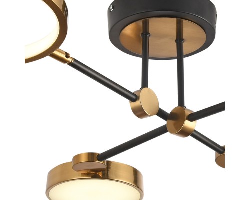 Потолочная люстра Loft Led LED LAMPS 81102/4C BRASS BLACK Natali Kovaltseva