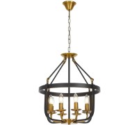Подвесная люстра Berling LDP 8024-8 BK+MD Lumina Deco