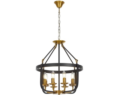 Подвесная люстра Berling LDP 8024-8 BK+MD Lumina Deco