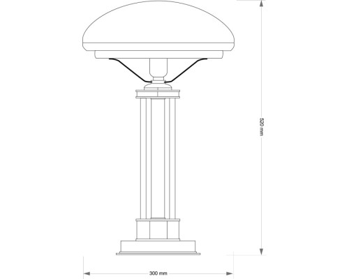 Интерьерная настольная лампа DECOR KLOSZ DEC-LG-1(P)GR Kutek