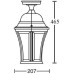 Потолочный светильник уличный ASTORIA 1 L 91305LA Bl Oasis Light
