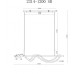 Подвесной светильник Cross 2314-1200 SB iLedex