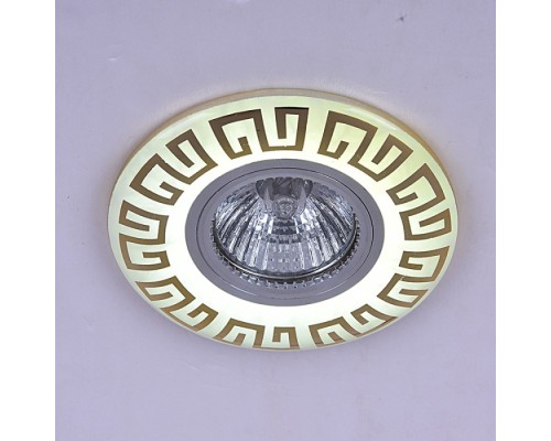 Точечный светильник  09504-9.0-001MN MR16+LED3W WH/GD Reluce