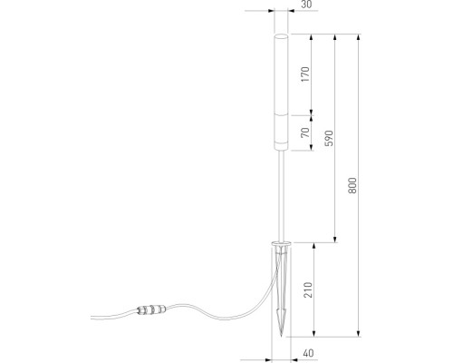 Грунтовый светильник Invi 35155/F Elektrostandard
