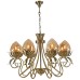 Подвесная люстра Olivi 3304/8H-ABPAB-AM Lumien Hall