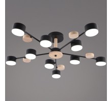 Потолочная люстра  03758-0.3-10 BK+WOOD GX53 Reluce