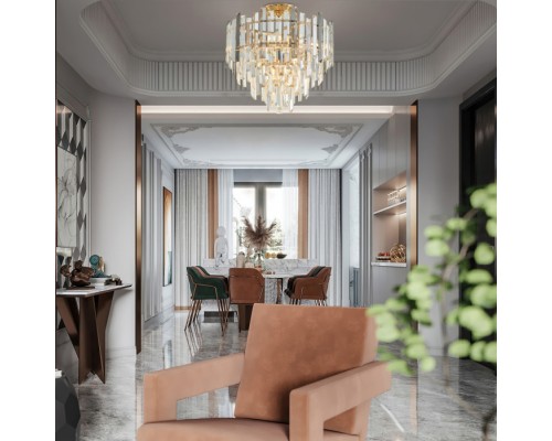 Потолочная люстра Sorrento-4409 374409/6/60/400 GD Arte Milano