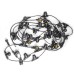 Гирлянда  UDL-K110 40/E27/10M IP65 BLACK BELT-LIGHT Uniel