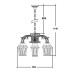Уличный светильник подвесной ASTORIA 2M 91470M/6/16 Gw ромб Oasis Light