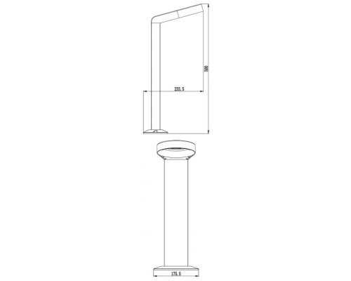 Наземный светильник Rosa 730367 Deko-Light