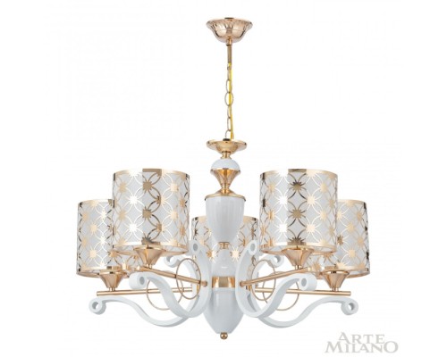 Подвесная люстра Florentia-3097 303097/5 Wh/Gd Arte Milano