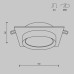 Точечный светильник Hoop DL086-GX53-SQ-WS Maytoni