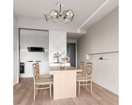 Потолочная люстра Napoli-320007 320007/3+3 CR.BK Arte Milano