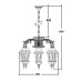 Уличный светильник подвесной ASTORIA 2M 91470M/6/16 cover Gw ромб Oasis Light