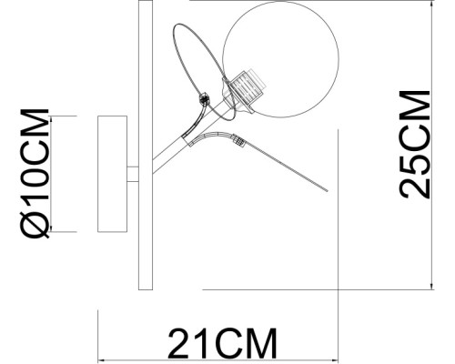 Бра Peacock A1369AP-1MD Arte Lamp