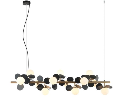 Подвесная люстра Ilmari LH4136/12PO-BR-BK Lumien Hall