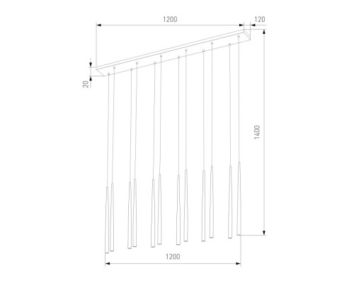 Подвесной светильник Piano 10115 TK Lighting