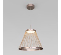 Подвесной светильник Cesta 40016/1 LED коричневый Eurosvet