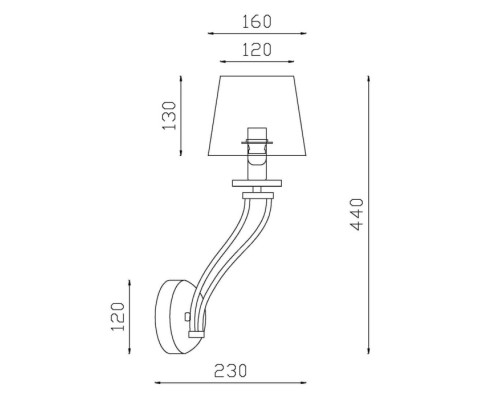 Бра Olimpia VL1764W01 Vele Luce