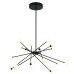 Подвесная люстра MD19001025 MD19001025-16A black DeLight Collection