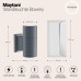 Настенный светильник уличный Bowery O574WL-01GR Maytoni
