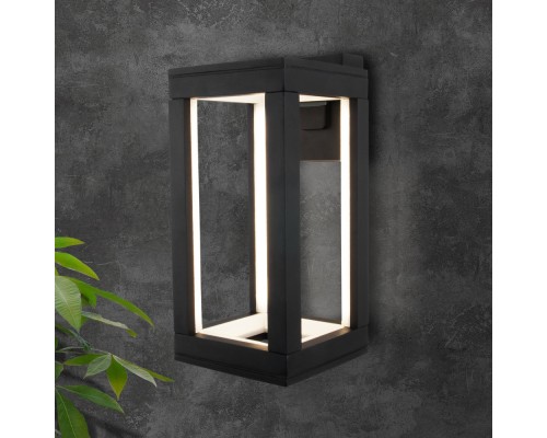 Настенный светильник уличный Frame 1527 TECHNO LED черный Elektrostandard