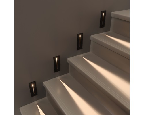 Подсветка для лестниц и ступеней Step 8 40108/LED черный Elektrostandard