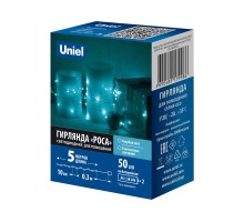 Гирлянда  ULD-S0500-050/SCB/2AA ICE BLUE IP20 DEW Uniel