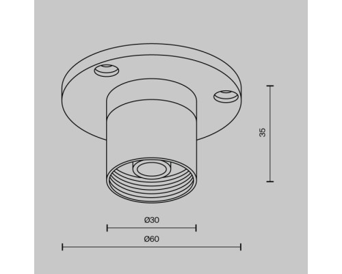 Основание для накладного монтажа Accessories for system Shelf CA023BI-B Maytoni