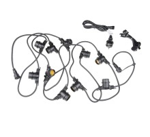 Гирлянда  UDL-K121 10/E27/5M 5C IP65 BLACK BELT-LIGHT Uniel