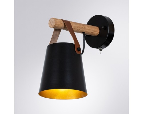 Бра Thomas A7032AP-1BK Arte Lamp