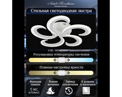 Потолочная люстра Simply LED LAMPS 81409 Natali Kovaltseva