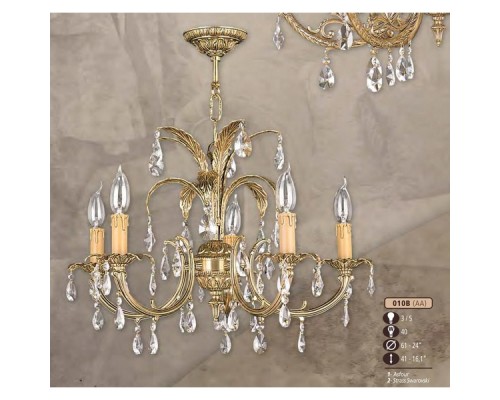 Подвесная люстра 010B 010B/5 AA ASFOUR Riperlamp