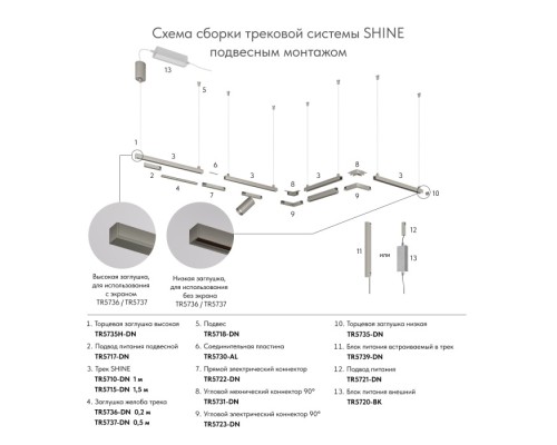 Подводы питания SHINE BASE TR5717-DN Denkirs