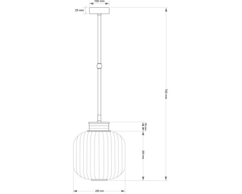 Подвесной светильник ALBA ALB-ZW-1(P)250 Kutek