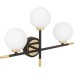 Настенный светильник Marsiada LDW 6033N-3 BK+F.GD Lumina Deco