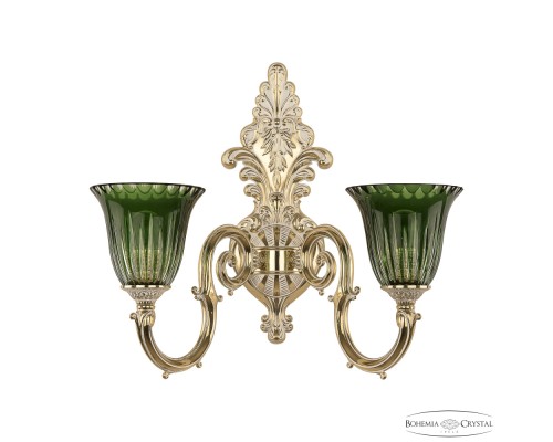 Бра 7203 7203B15/2/210 GW P2 U Clear-Green/H-1K Bohemia