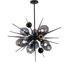 Потолочная люстра Burst 9720P-10S black/smoky DeLight Collection