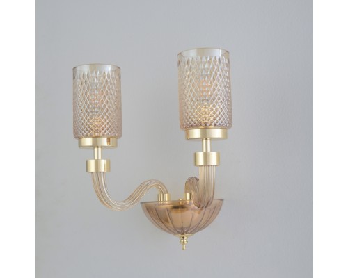 Бра Silvestro SILVESTRO AP2 AMBER Crystal Lux